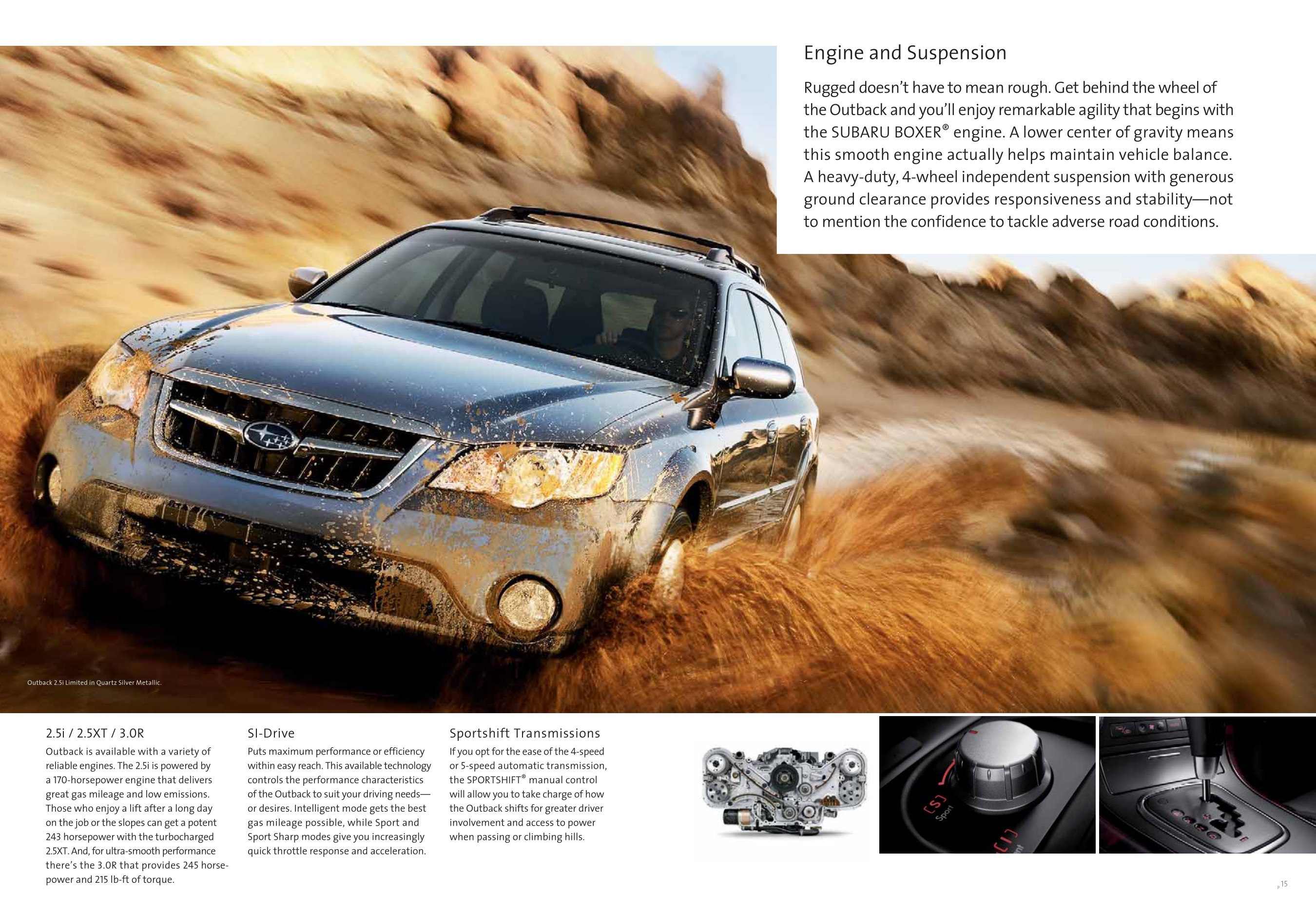 2009 Subaru Outback Brochure Page 4